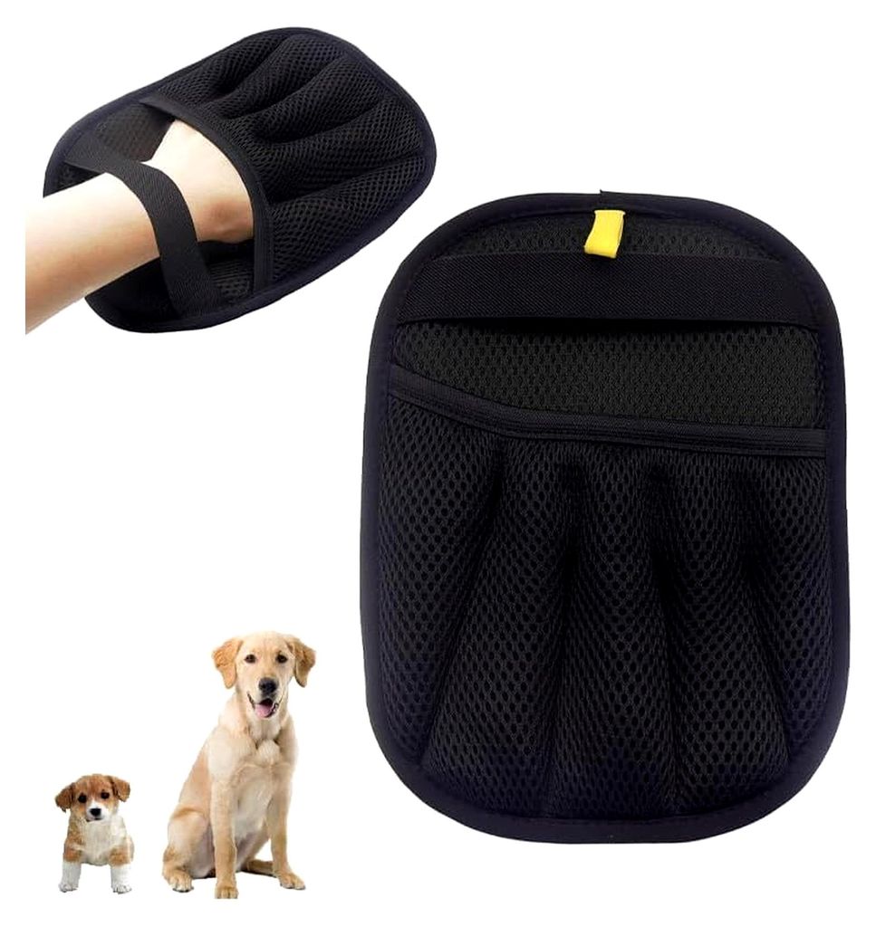 Tierhaarentferner Handschuh, Antistatischer Fellmagnet Handschuh für Hunde und Katzen, Elastischer Tierhaarbeseitigungshandschuh für Haustierpfle...