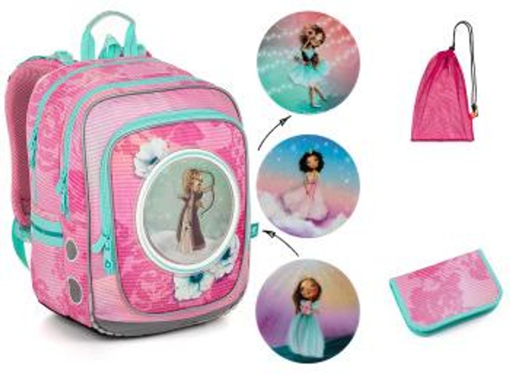Schulrucksack-Set, 3-tlg. ENDY 23005 SET MEDIUM