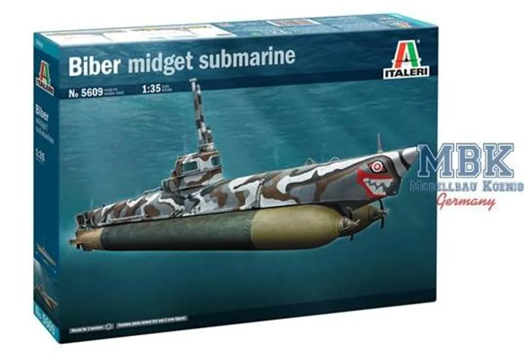 Italeri 5609 Biber Mini sous-marin allemand 1:35 kit de montage - 8