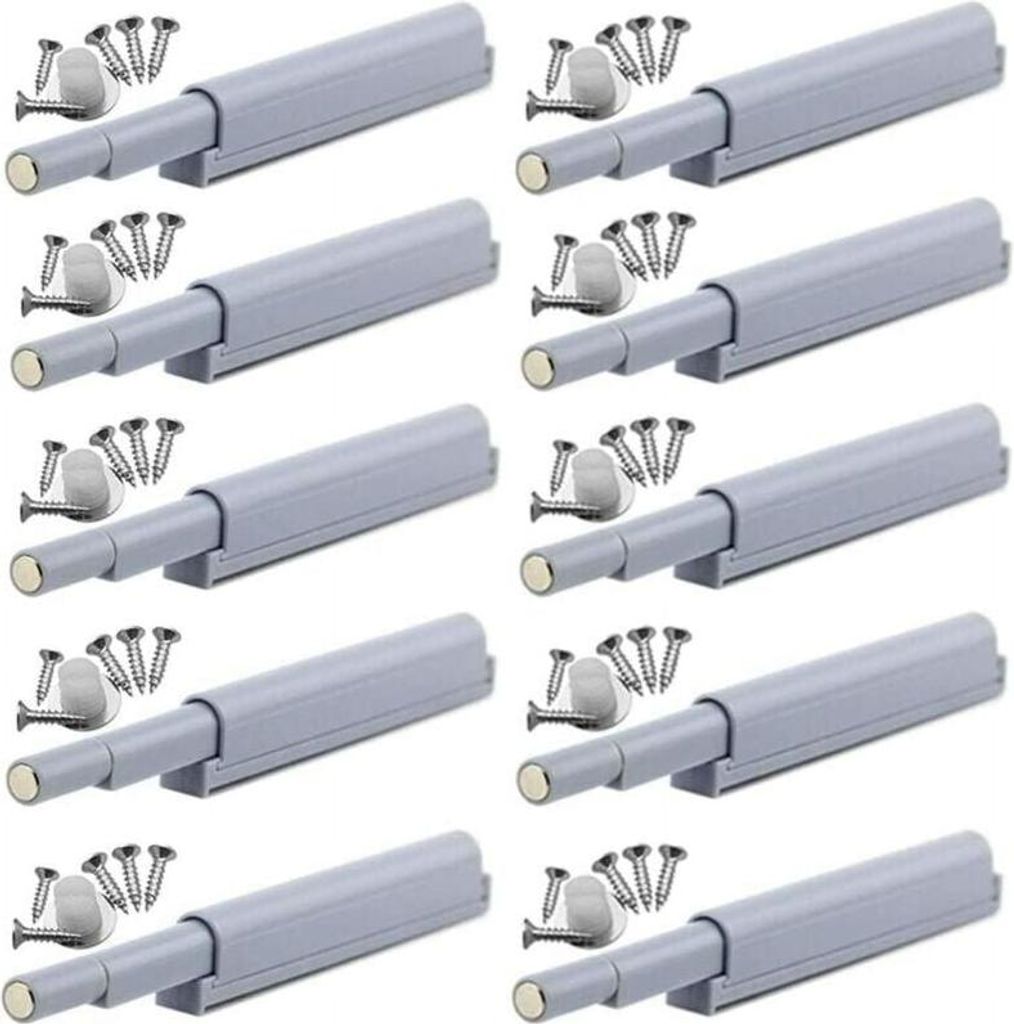 Magnetische Druckverschlüsse, die die Tür mit einem einfachen Druck öffnen und schließen (10 Stück).