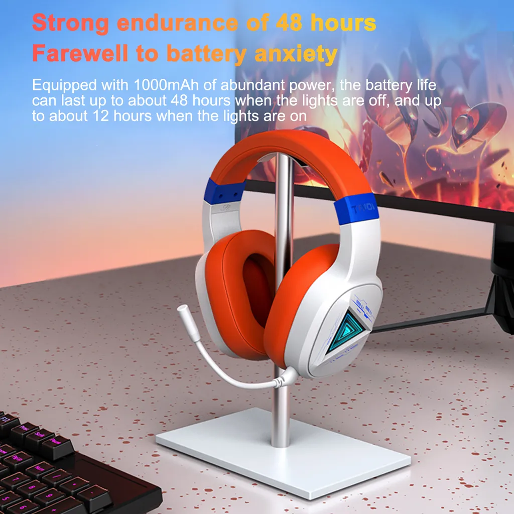 Offerta Cuffie TAIOU Phantom: Gaming 50mm e Tripla Modalità - 12