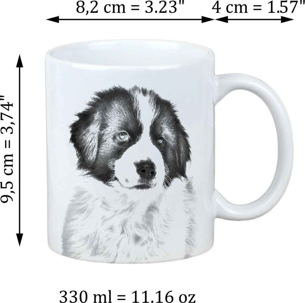 Tornjak, Bosnisch-herzegowinischer - kroatischer Schäferhund - Tasse mit Hund, Tasse mit Bild, personalisiertes Geschenk der Marke Art-Dog