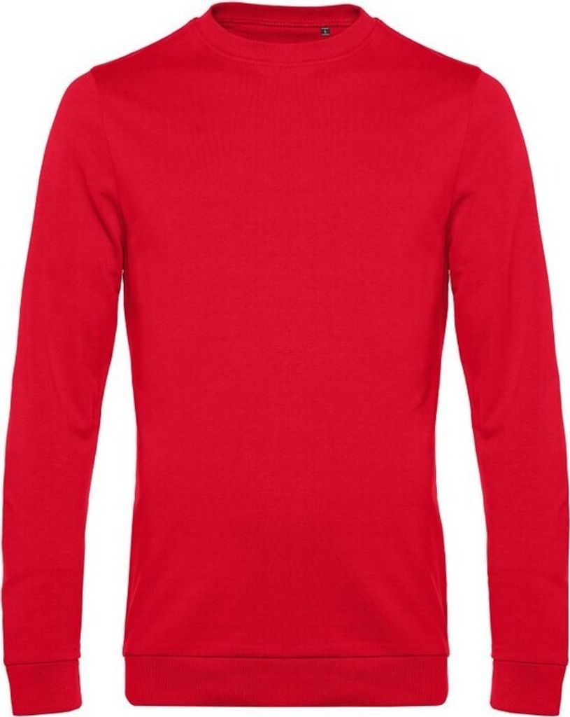 B&C - Sweatshirt für Herren angesetzte Ärmel BC4680 (XS) (Rot)