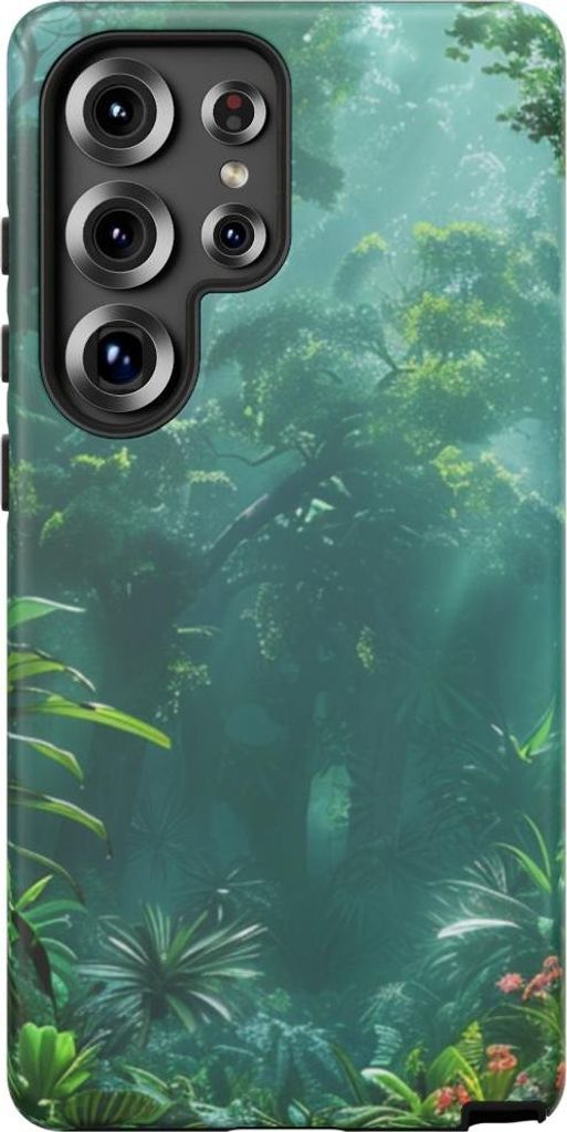Dichter Tropenwald mit Sonnenstrahlen – Hülle Kompatibel mit Samsung Galaxy S25 Ultra