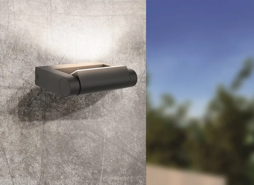 Éclairage extérieur LED pour façade Eglo Brianza pivotant noir IP44 - 12