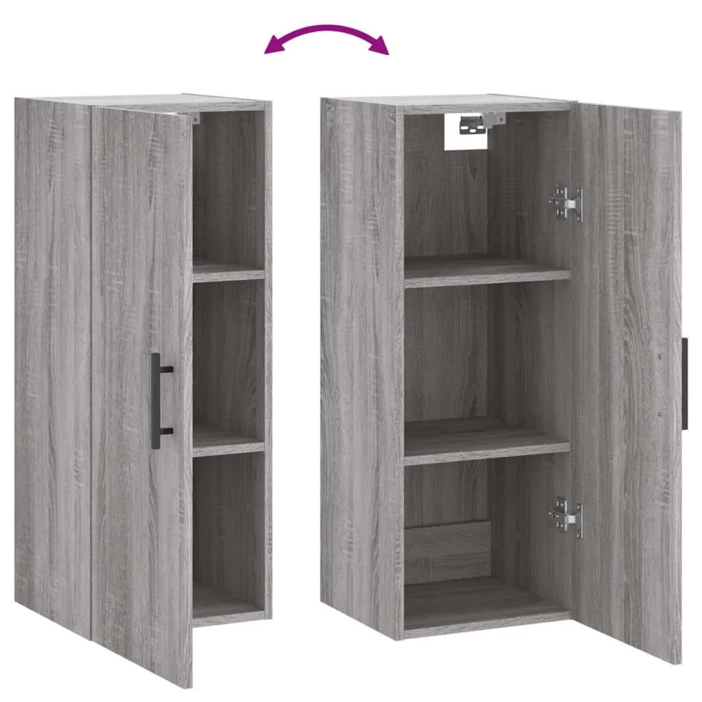 Rangement mural Gris Sonoma 90 cm - Dites adieu au désordre au sol - 10