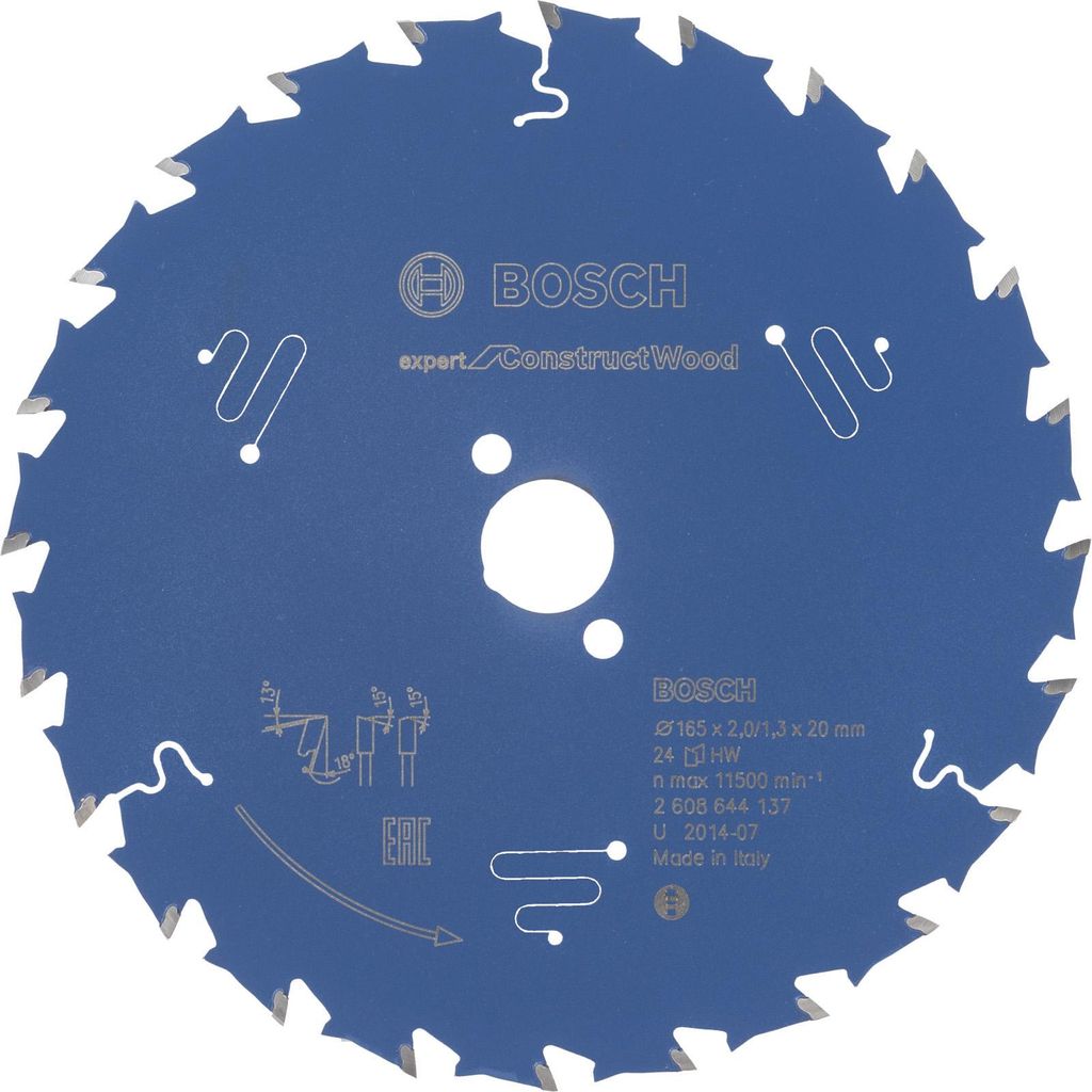 EXPERT Construct Wood Kreissägeblatt, 165x2/1,3x20 mm, Z24 Produktbild 