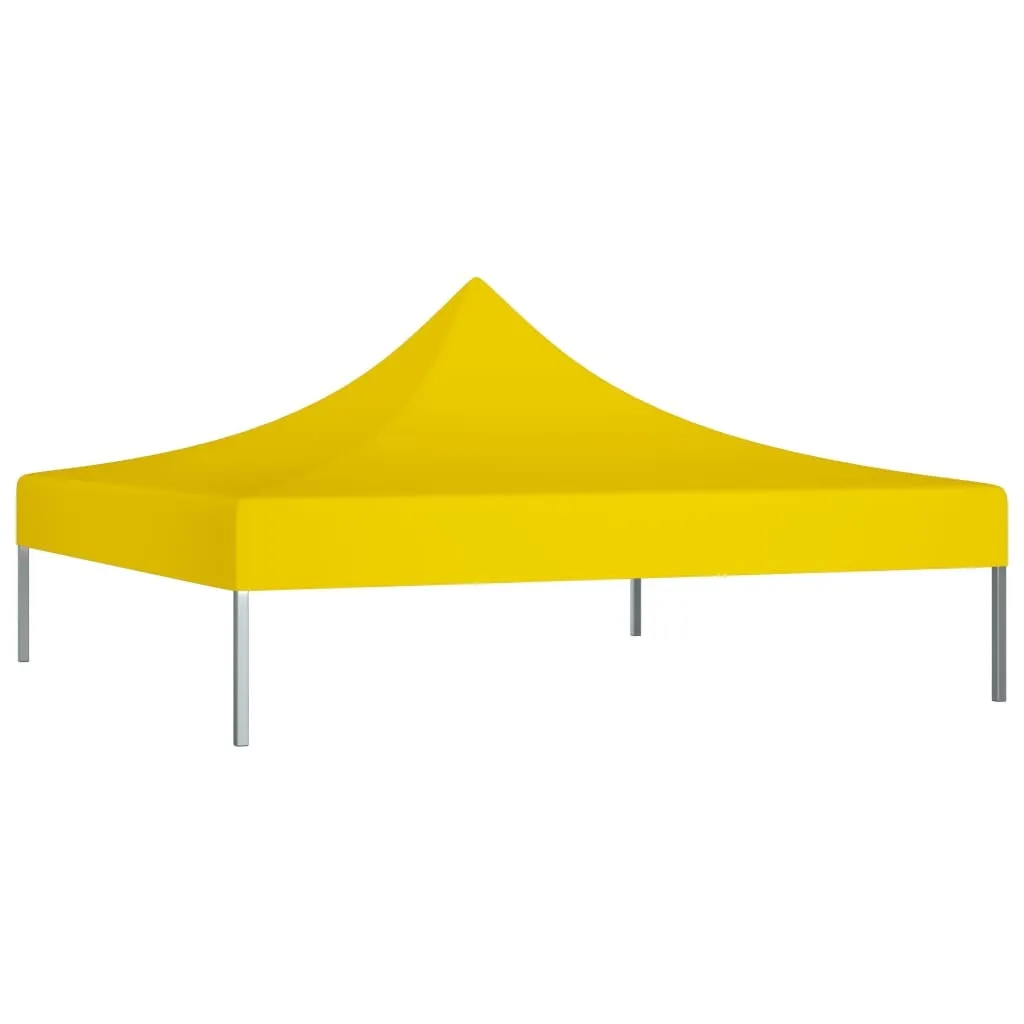 vidaXL Tetto della tenda per feste 3x3 m giallo 270 g/m²