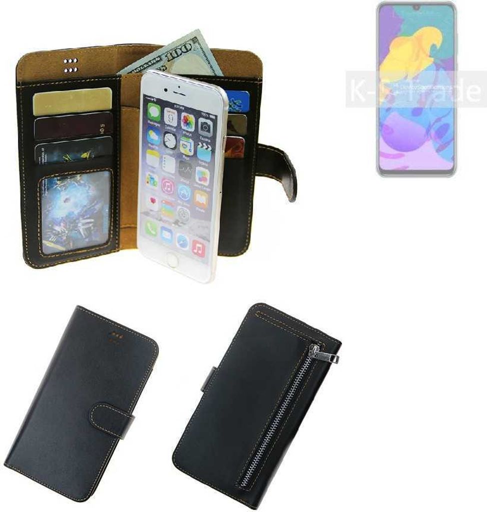 K-S-Trade Schutz Hülle kompatibel mit Huawei Honor Play 4T Pro Klapphülle Case Phone cover Slim Handytasche Handy Hülle schwarz aus Kunstleder (1