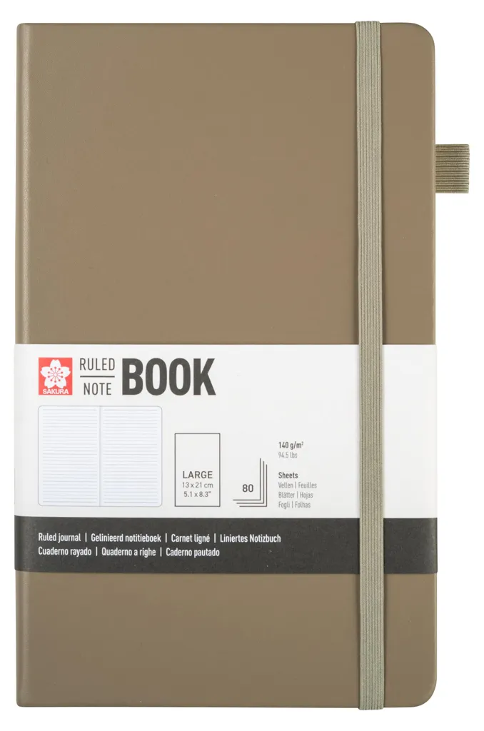 Cahier de Notes Ligné Sakura Format Large Journal de Bord pour Écriture