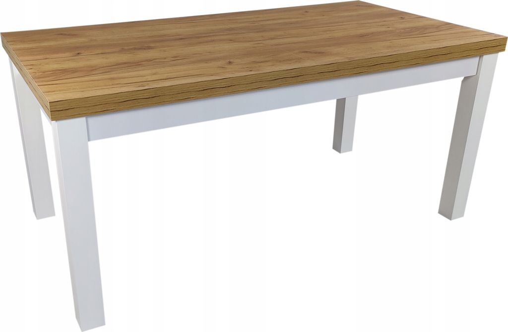 Weißer Klapptisch 90x170/250 Eiche Craft Salon