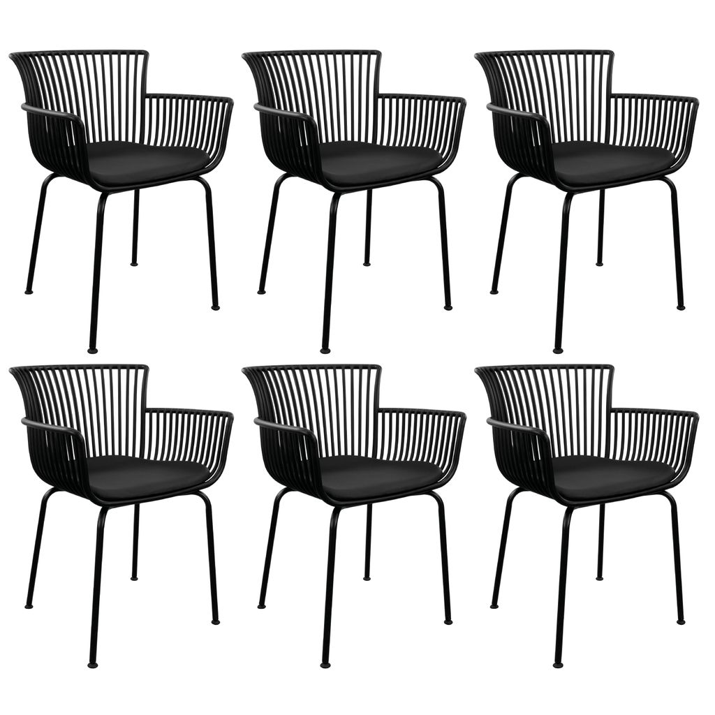 6er Set Kick Gartenstuhl Otis