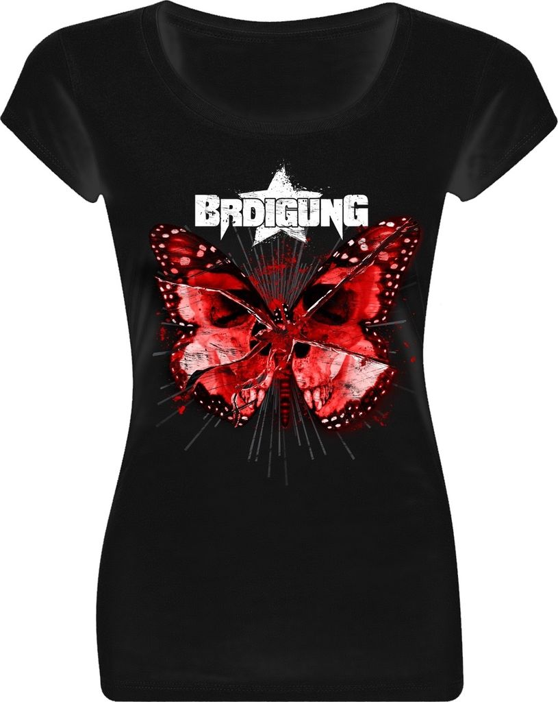 Brdigung - Skull Falter, Girl Boatneck