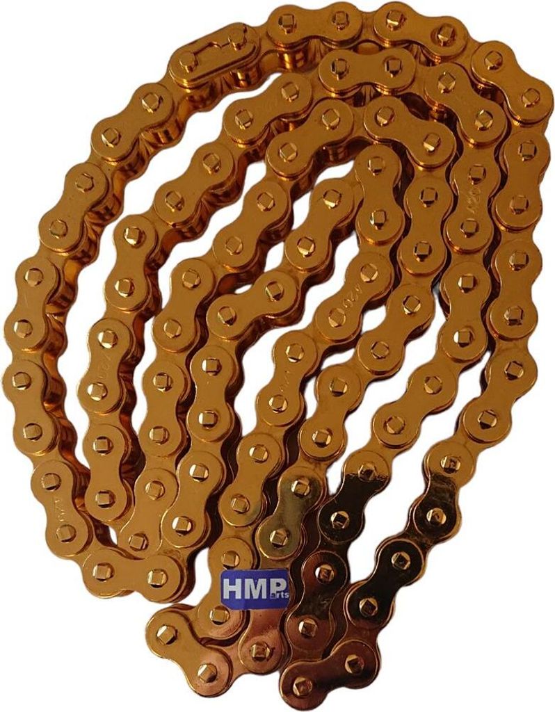 Kette 420, 49 Glieder, gold eloxiert