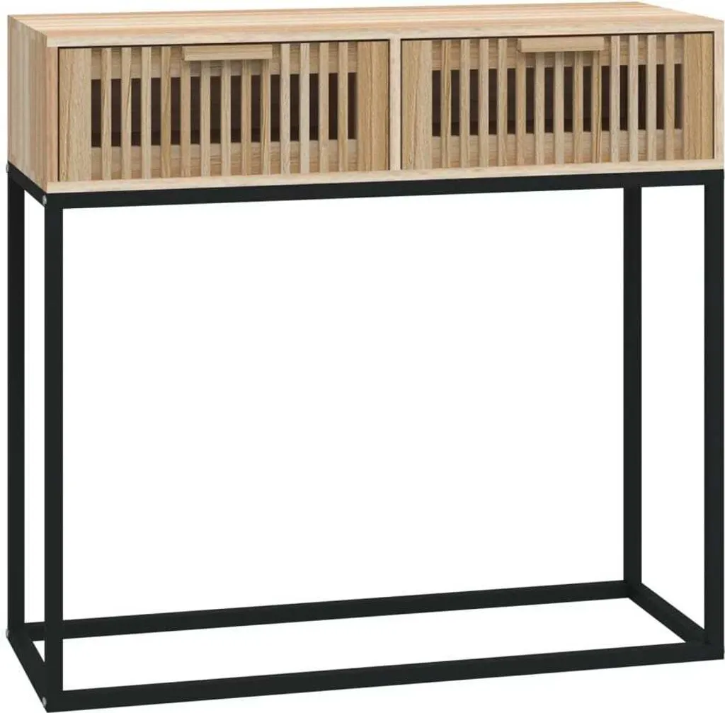 Tavolo Consolle Salvaspazio SYFAX™ 80cm - Ferro e Legno Multistrato