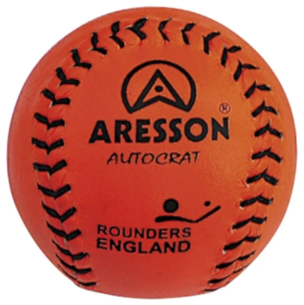 Balle de Rounders en cuir Aresson Autocrat orange pour clubs sportifs