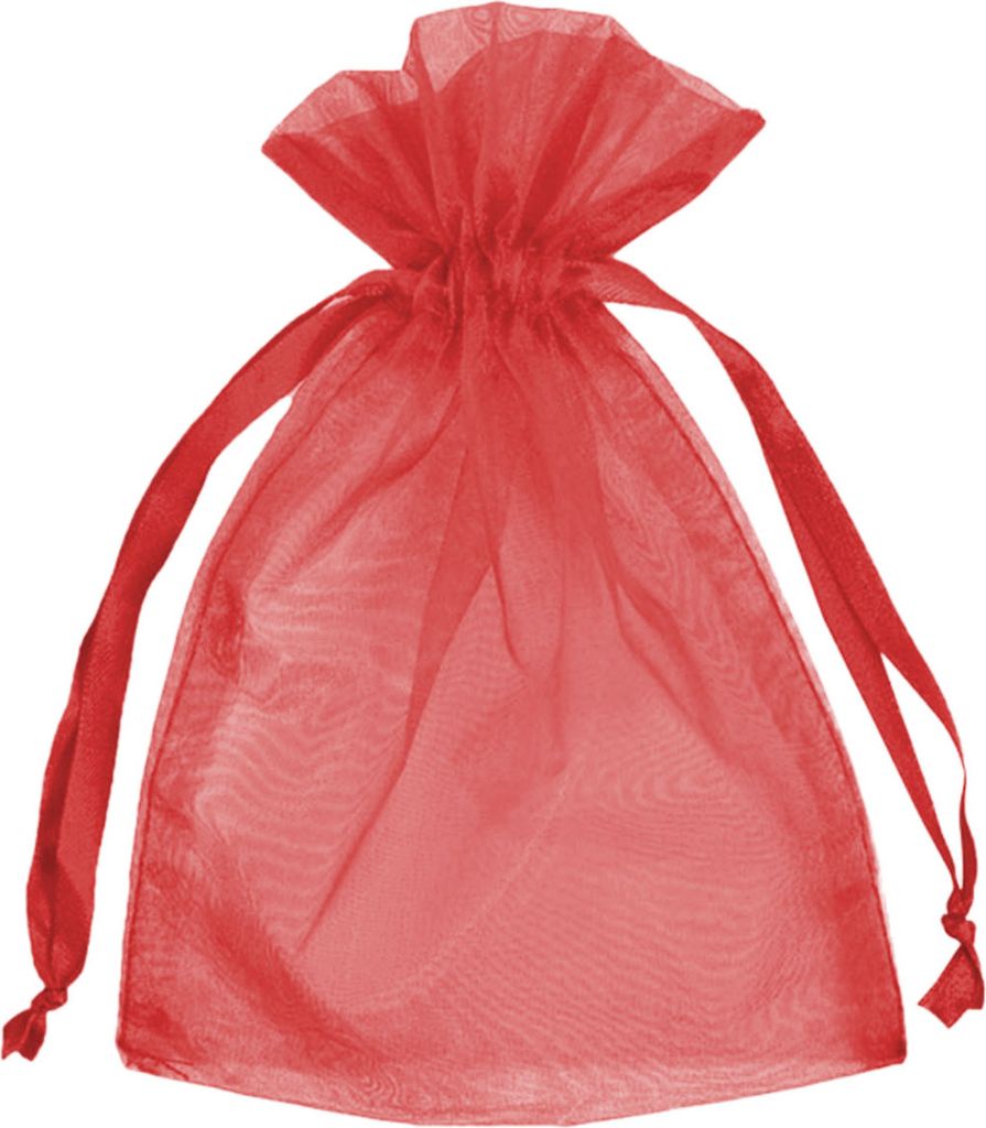 Sachets d'organza - rouge - 25 pièces Pochettes cadeaux