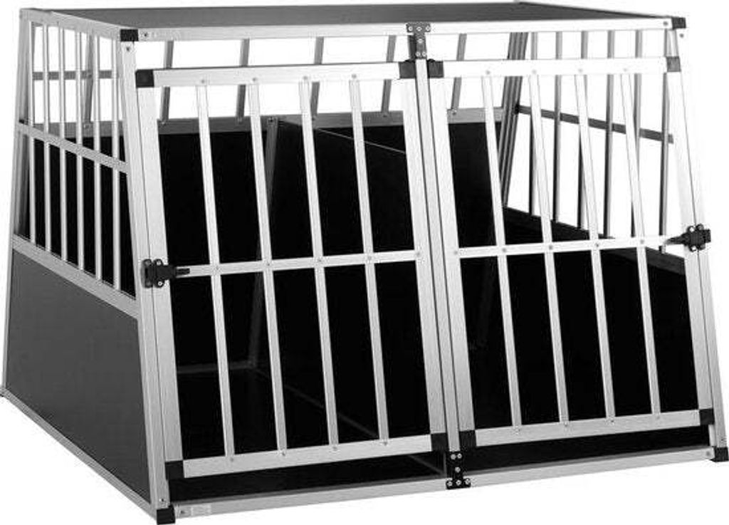 CADOCA® Hundetransportbox Aluminium Hundebox Kofferraum Produktbild 11