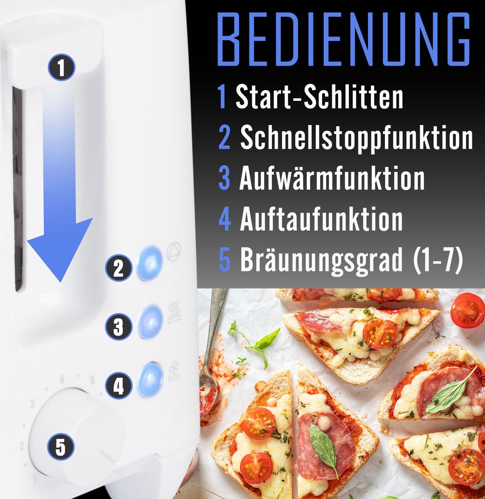 Clatronic kompakter Toaster 2 Scheiben | Toaster mit Produktbild 12