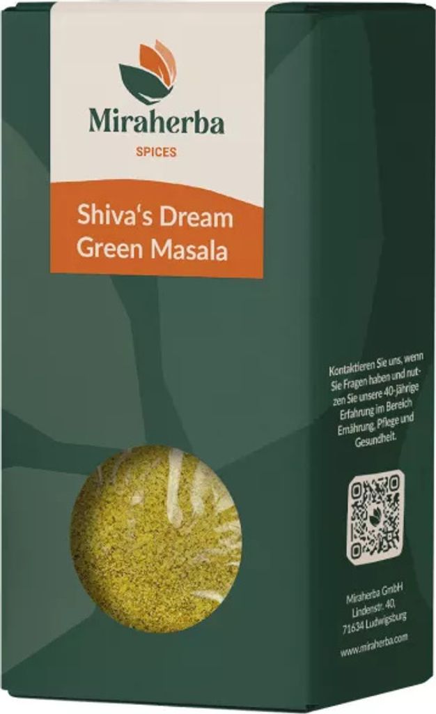 Miraherba - Shiva's Dream, Green Masala - 100g