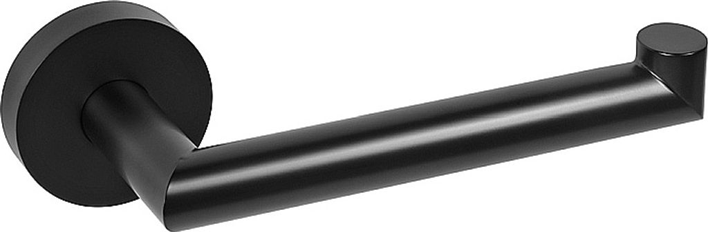 BARK Papierrollenhalter Messing Schwarz rechts ohne Deckel 170x55x70 mm für Bad & WC >> zum Bohren oder Kleben