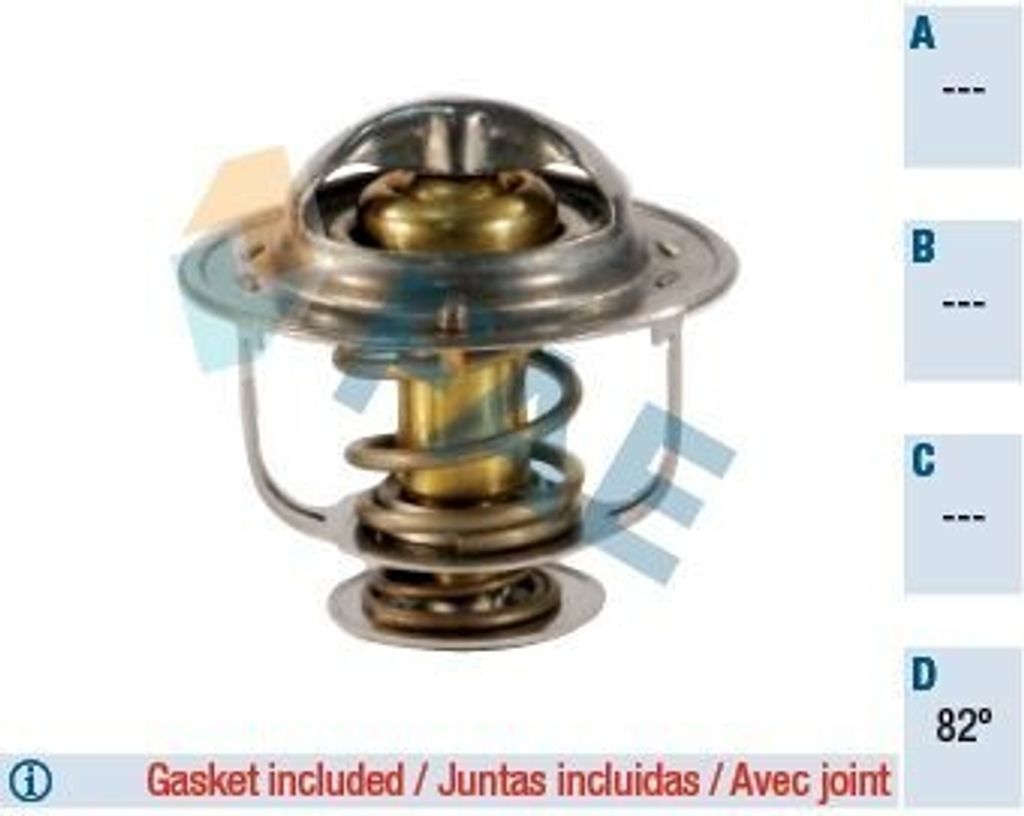 FAE Thermostat Kühlmittel 82°C für TOYOTA Yaris Schrägheck (P9) für LEXUS GS (UZS161, JZS160)