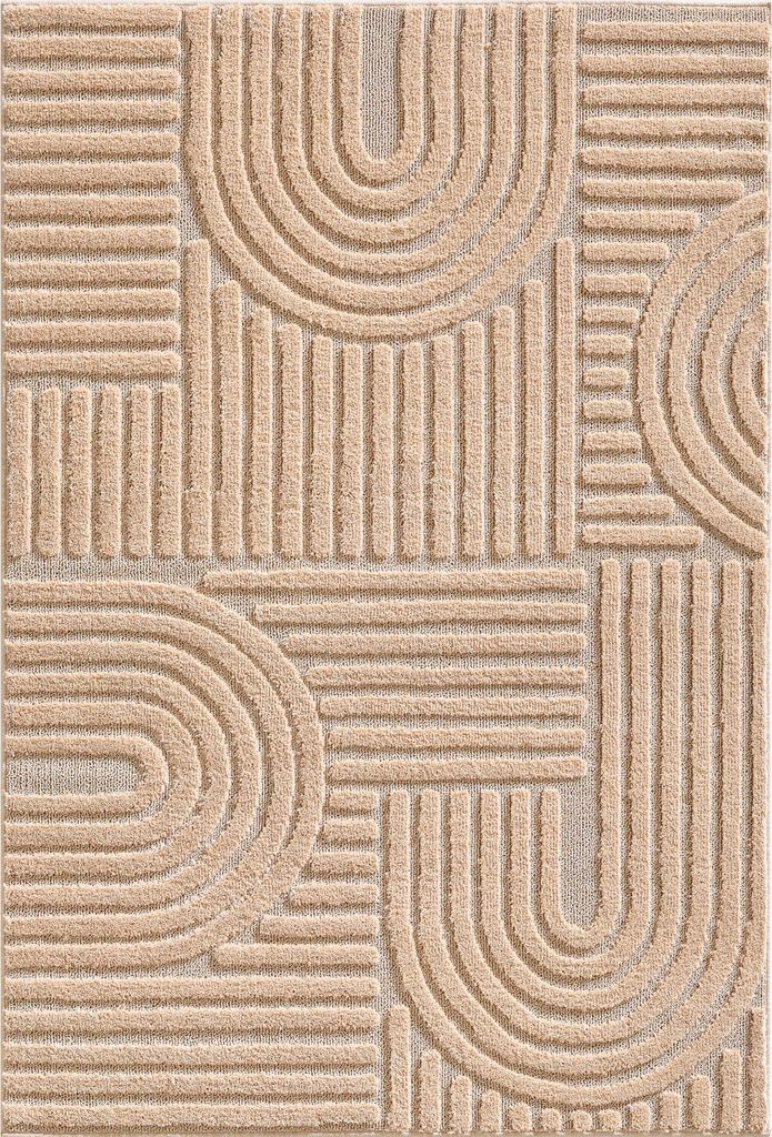 Art teppich hochflor rechteckig 280x370cm rose