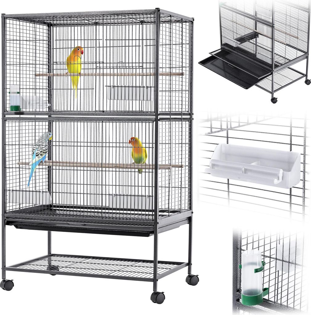 Voliéra pre vtáky KADAX 79 x 52 x 133 cm, klietka pre vtáky Obrázok produktu 