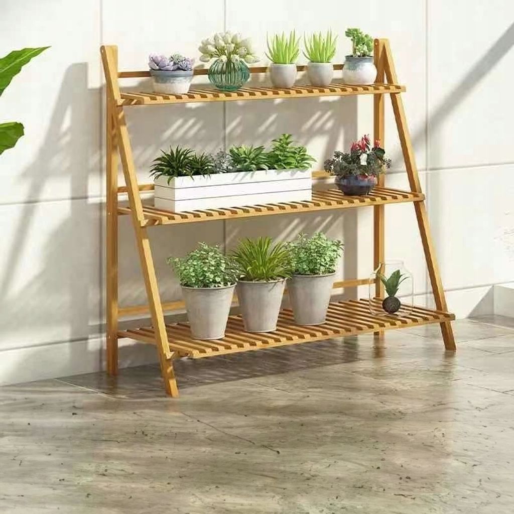 Bambusständer, Blumenständer, Blumenleiter, Blumenbeet Produktbild 11