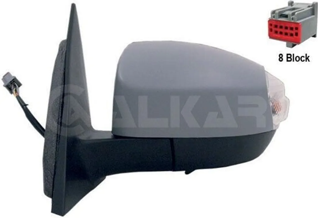 Miroir de rétroviseur complet gauche pour Ford S-Max WA6, Qualité d'Origine