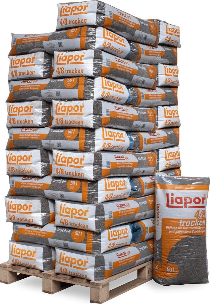 Liapor Blähton Fein Schüttung 50l x 33 Sack 1650l Palette Produktbild 