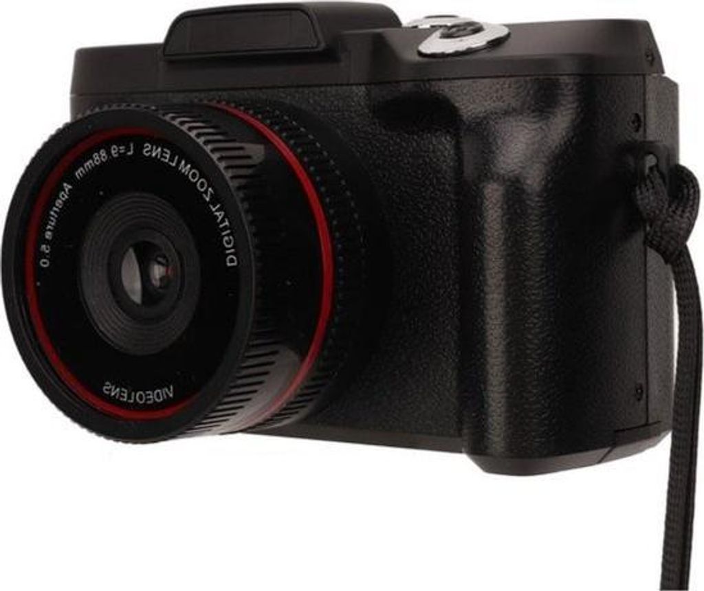 1080P HD-Digitalkamera, 16-facher Zoom, Micro-SLR mit 24-Zoll-HD-Display – Selfie-Vlogging – tragbare 16-MP-Anti-Shake-Kamera für unterwegs