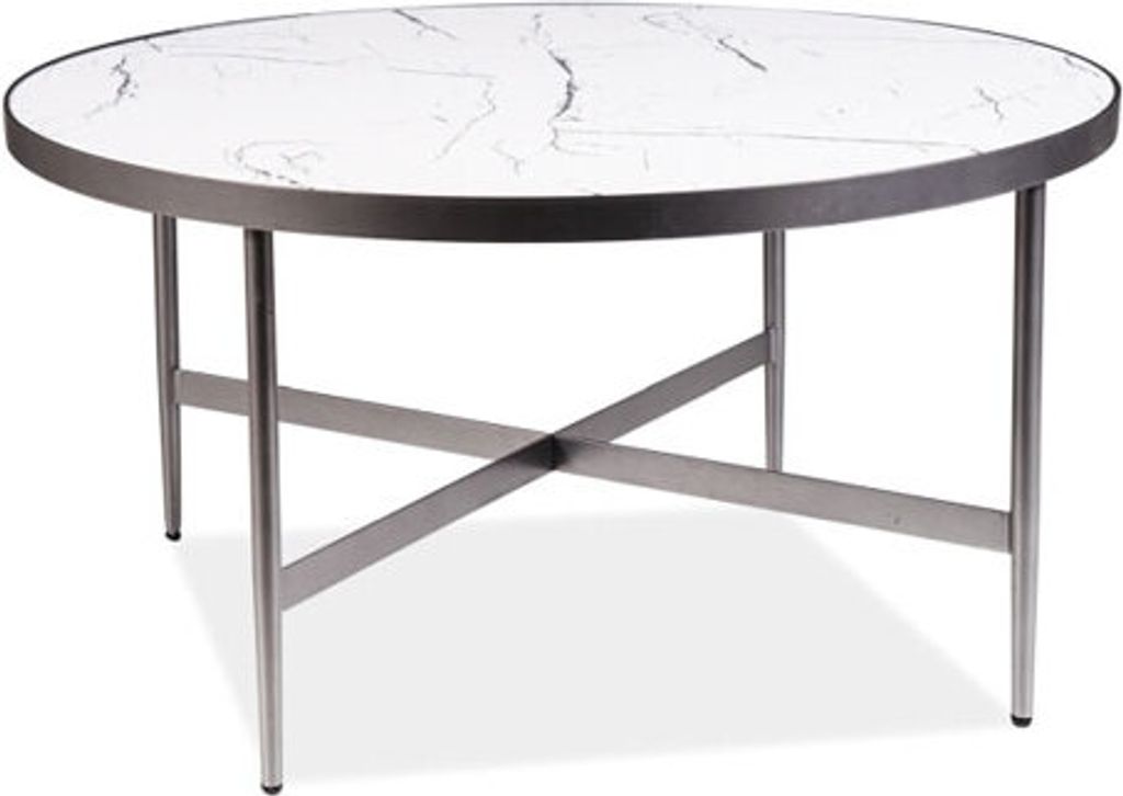 Couchtisch Dolores B DOLORESBBSZ Marmor weiß / grau
