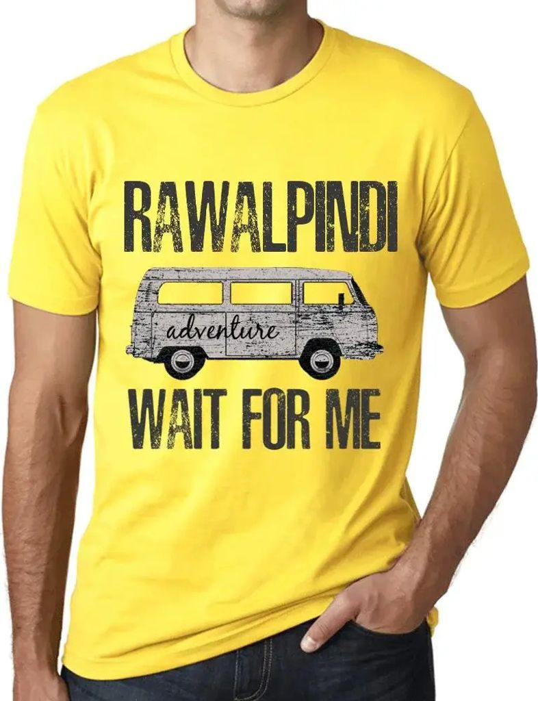 Herren Grafik T-Shirt Abenteuer warten auf mich in rawalpindi – Adventure Wait For Me In Rawalpindi – Öko-Verantwortlich Vintage Jahrgang Kurzarm