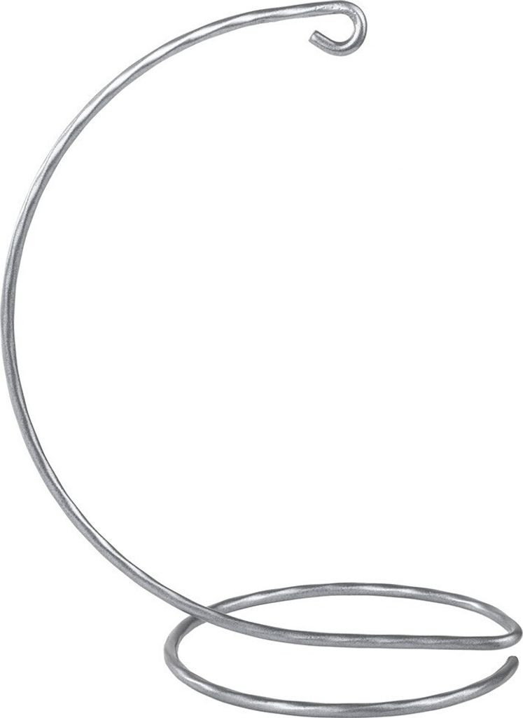 Dekolo Metallständer für eine Eier or kugel dekorative Ständer Weihnachtsschmuck Silber 15cm