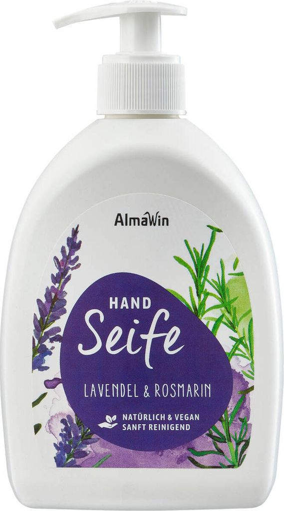 AlmaWin Lavendel-Rosmarin-Flüssigseife 500 ml Produktbild 