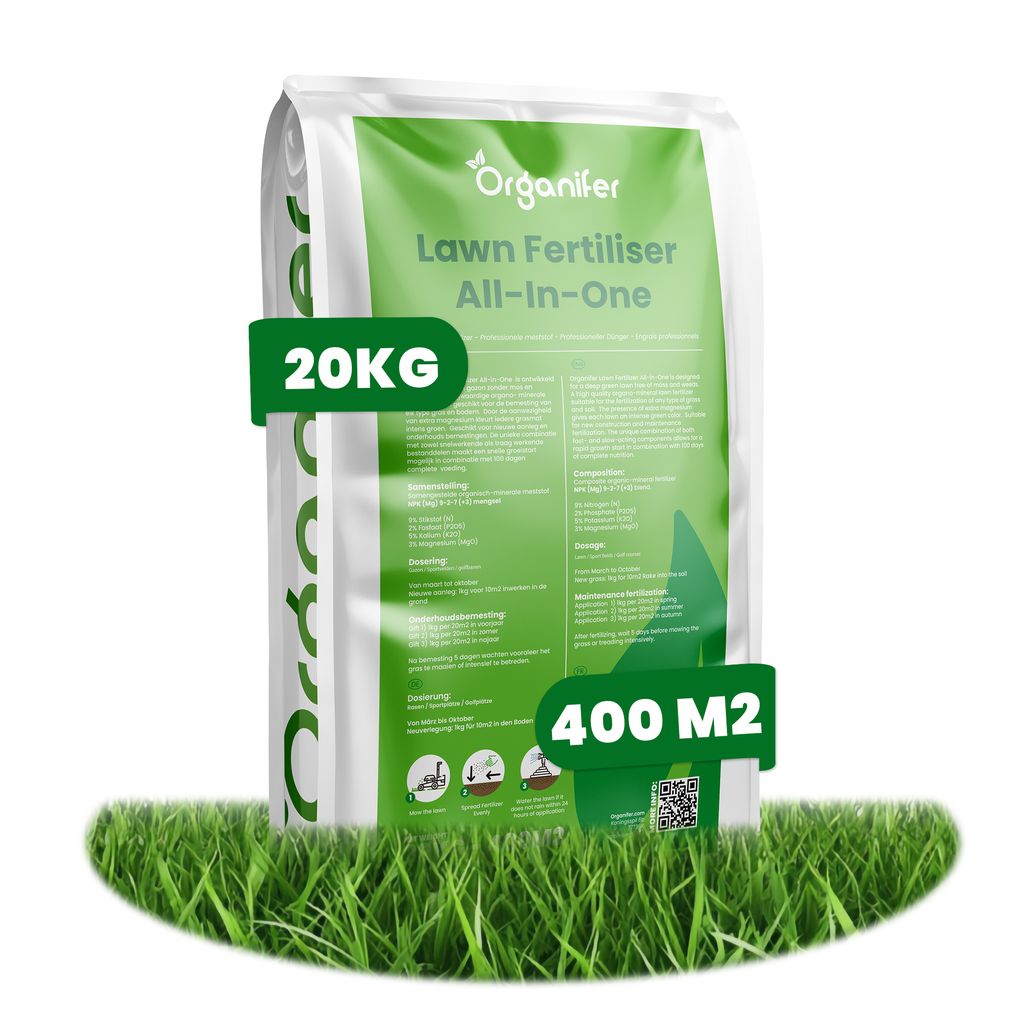 Nawóz do trawnika (20 kg – na 400 m2) - Organifer Zdjęcie produktu