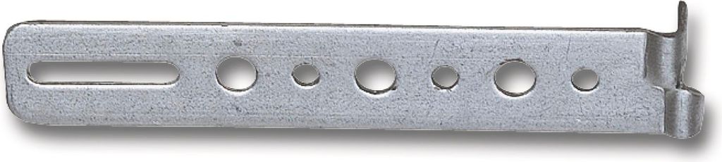 Stockpratzen gerade, Version A, 120 x 20 x 1,5 mm, Stahl verzinkt