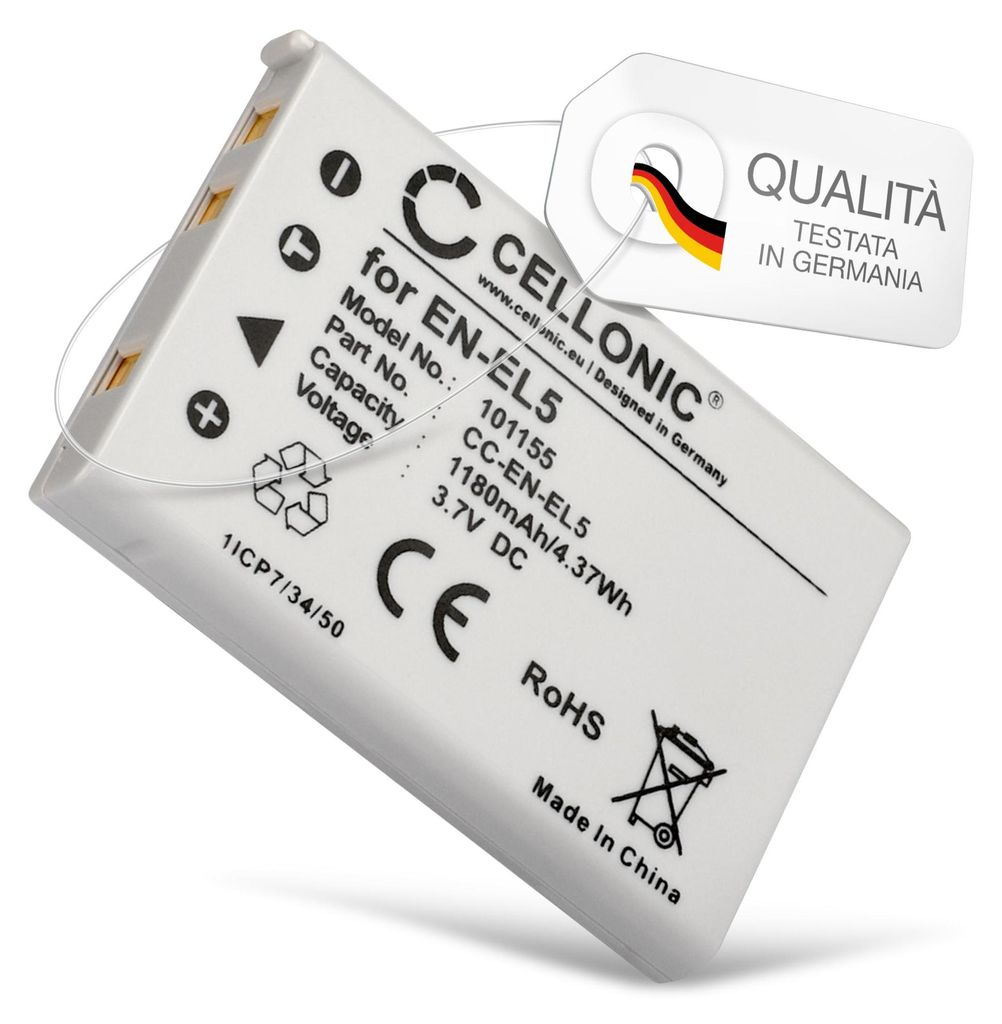 CELLONIC 1x Batteria per Fotocamera Compatibile con Nikon Immagine del prodotto 