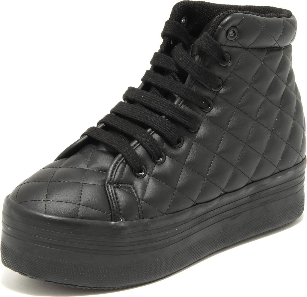 7656G sneaker donna nera JEFFREY CAMPBELL HOMG zeppa scarpa Schuhe Frauen
