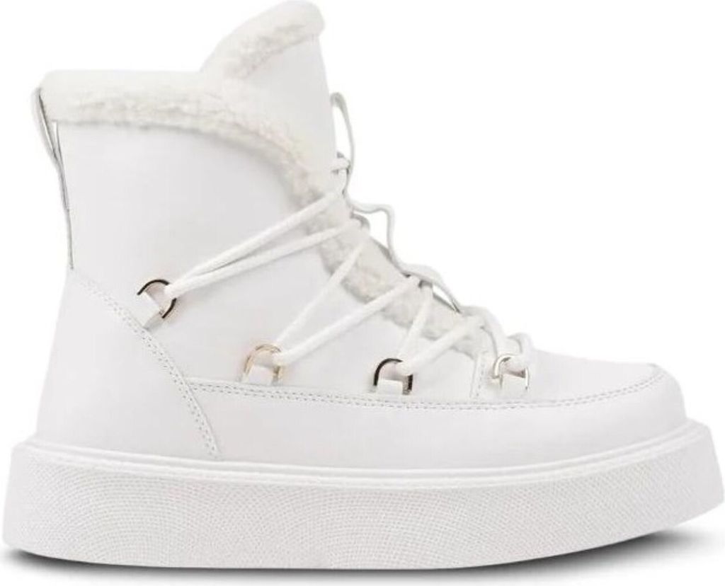 Damen Gefüttert Winterschuhe Isoliert Winter Stiefel Schnürboots Styria Weiß Gr.40