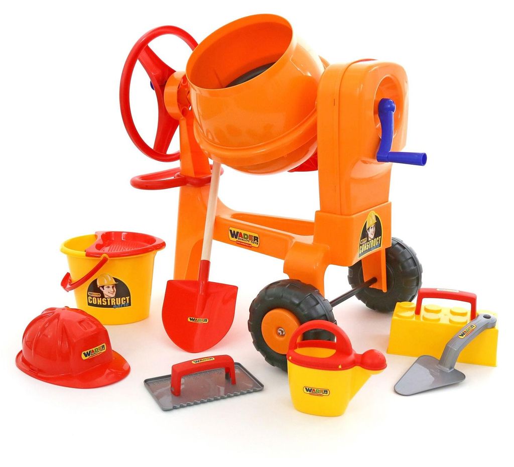 Cavallino Toys Betonmischer Spielset mit Zubehör, 9-teilig Produktbild 