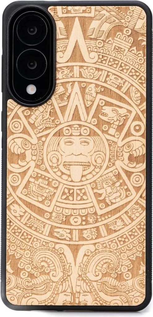 Custodia in Legno Galaxy S25 Edge Bewood - Calendario Azteco Aniegre