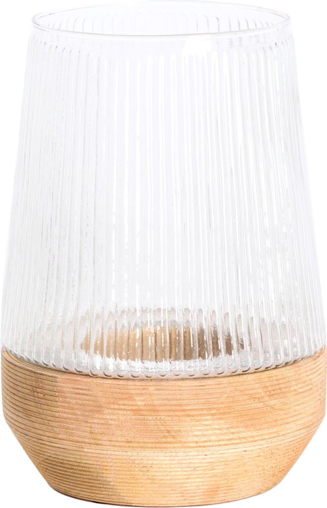 Light & Living - MINAS Laterne - Ø18x26cm - Braun