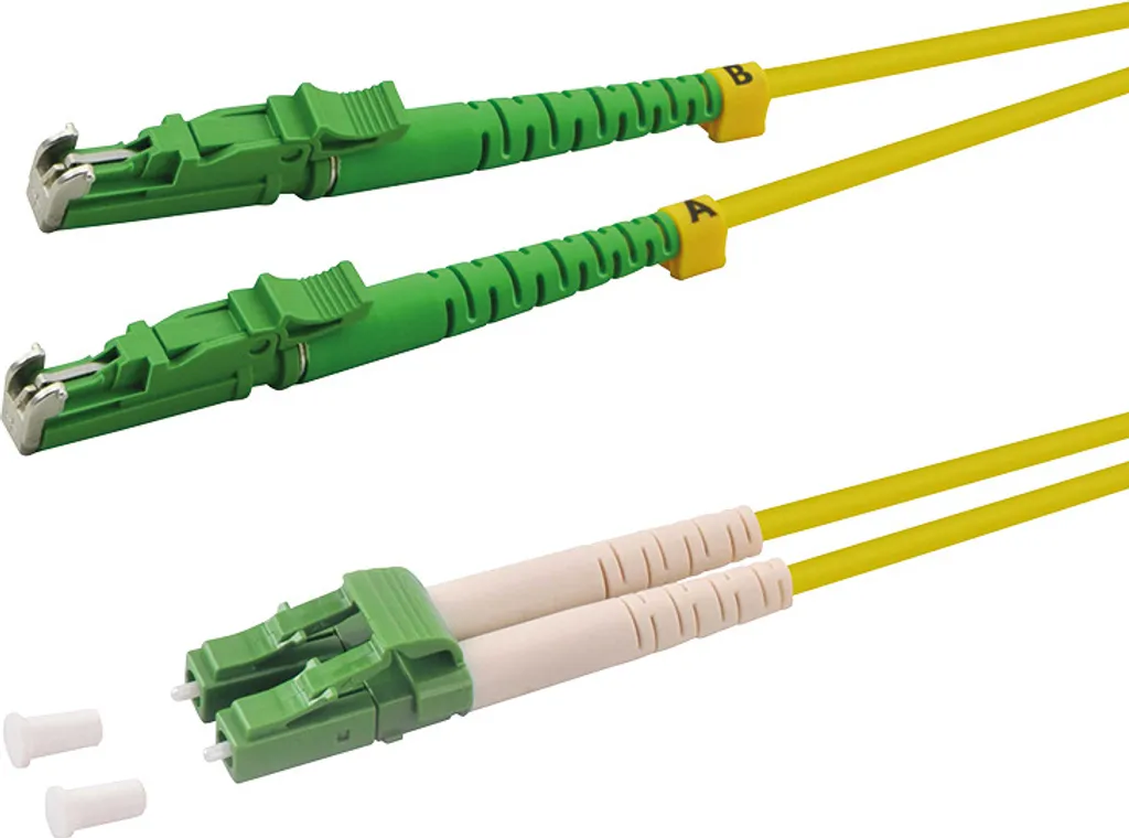 Logilink Câble Patch Fibre Optique LWL Duplex OS2 9/125µ LSH-LSH Jaune 2m