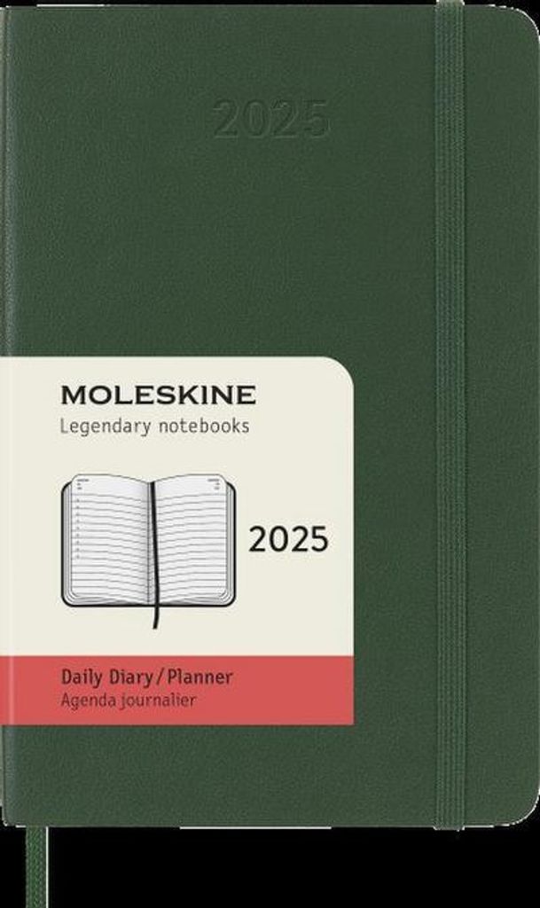 Moleskine 12měsíční denní kalendář 2025, kapesní/A6, 1 den Obrázek produktu 1