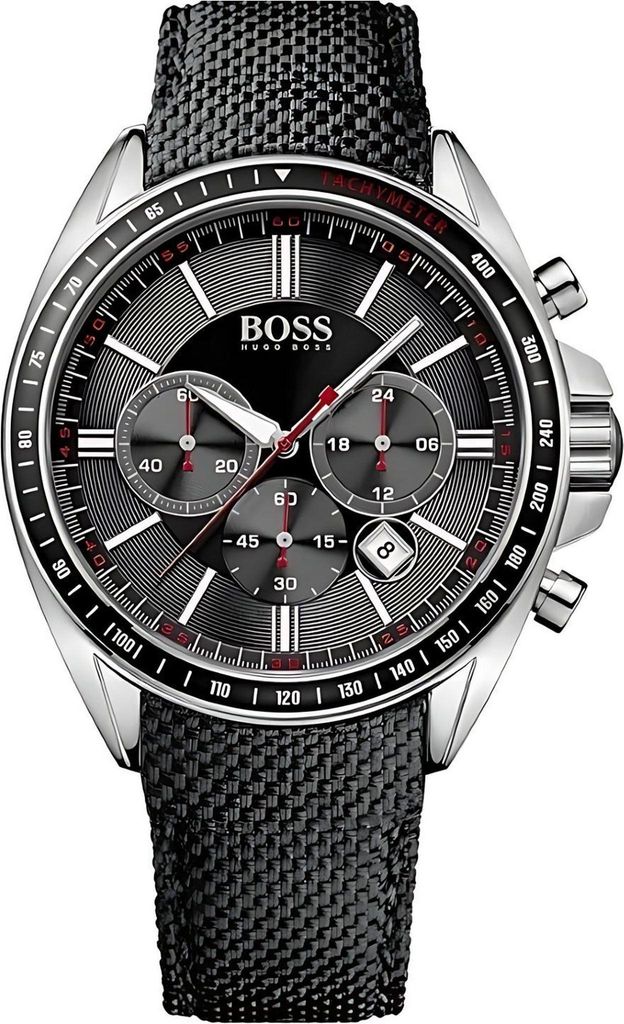 Boss Driver Sport Chrono 1513087 1513087 Silber Schwarz Herren Chronograph