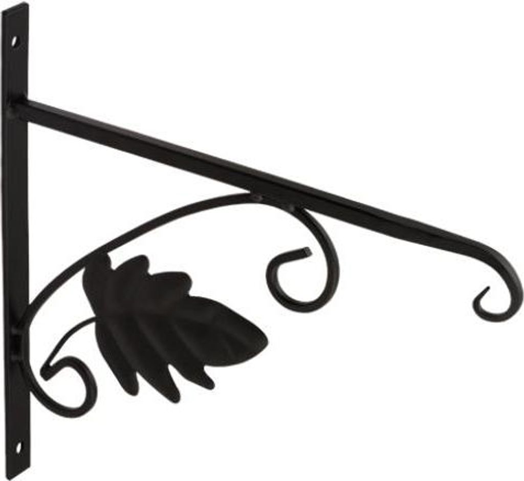 6x Blumenhalter Eiche 280x280mm Blumenhaken Wandhalter Windlichthalter