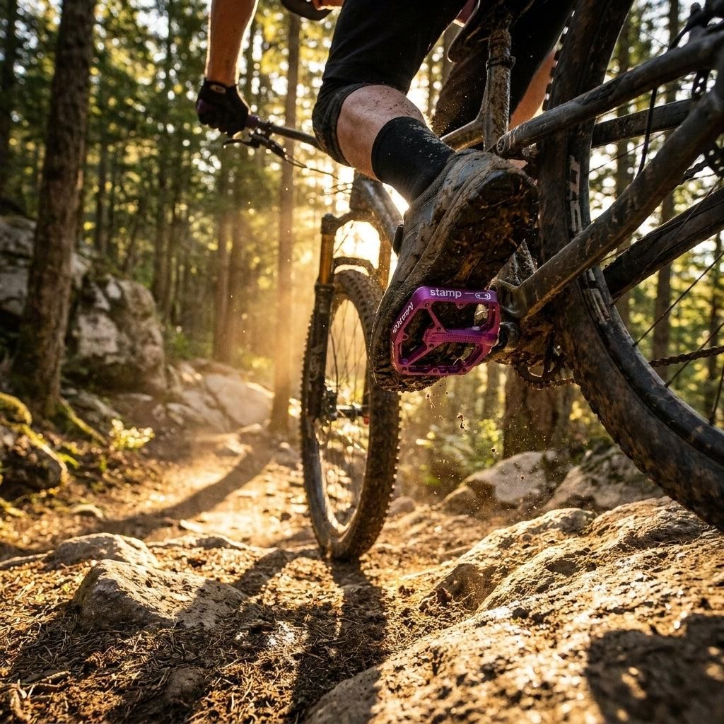 Crankbrothers Stamp 7 Large Pédale de plateforme pourpre Image du produit 