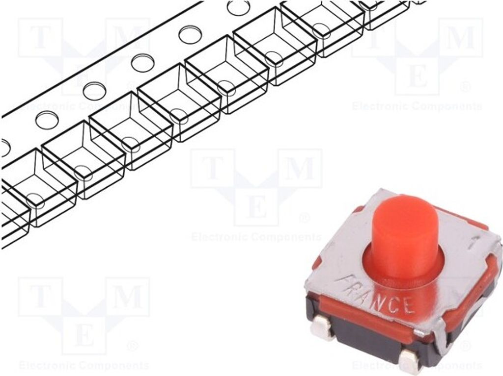 5x Fühler 0,05A/32VDC Pos: 2 6,2x6,2mm OFF-(ON) KSC4D1J 50SH LFS Mikrosc T 2N